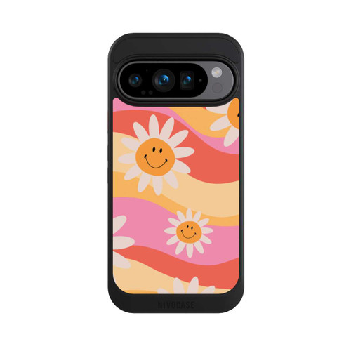 Google Pixel 9 Pro NIVOcore Retro Smiles Orange Colorful