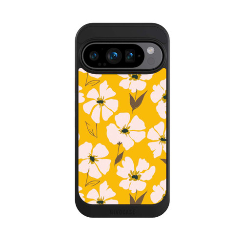 Google Pixel 9 Pro NIVOcore Blumenwiese auf Gelb Ocker