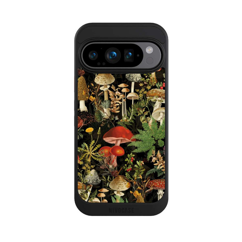 Pixel 9 Pro NIVOcore Verschiedene Pilze Im Wald