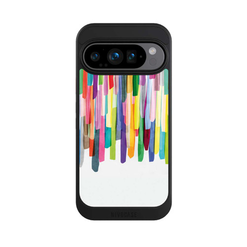 Google Pixel 9 Pro NIVOcore Bunte Streifen Weißer Hintergrund