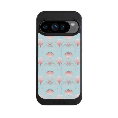 Google Pixel 9 Pro NIVOcore Art Deco Rose Gold Elegance Blue