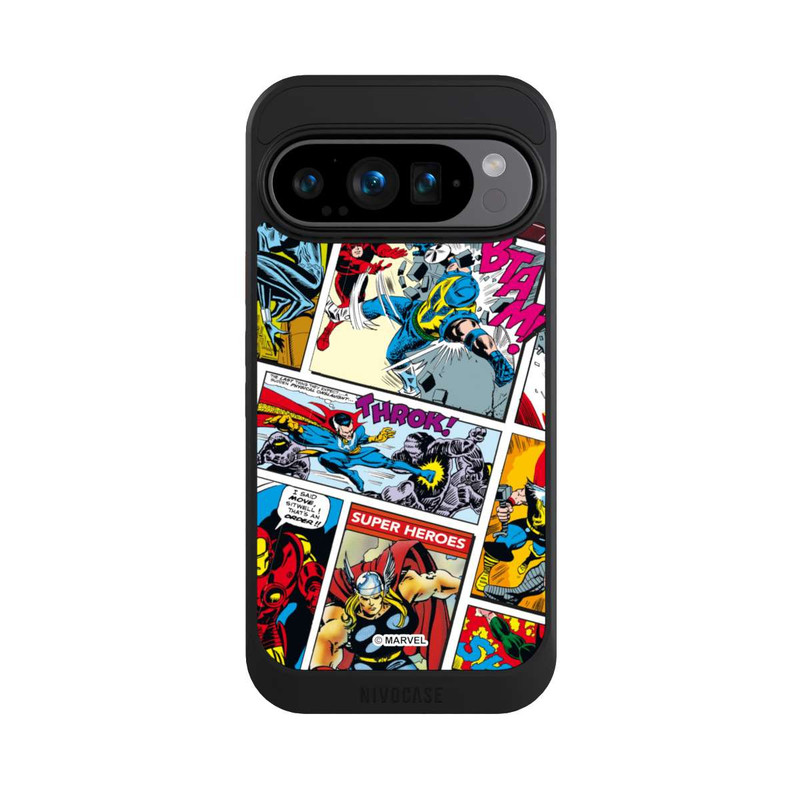 Pixel 9 Pro NIVOcore Marvel Retro Comic Blue