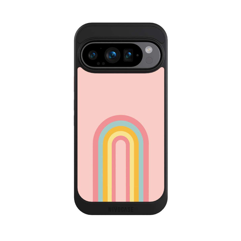 Pixel 9 Pro NIVOcore Rosa Pastell Regenbogen lang