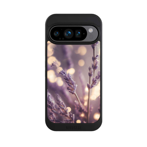 Google Pixel 9 Pro NIVOcore Lavande en gros plan avec IA