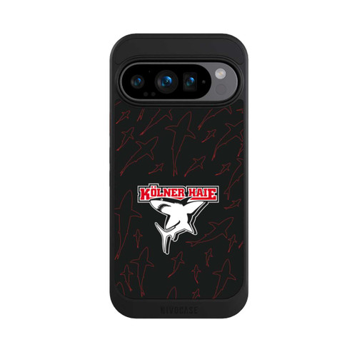 Google Pixel 9 Pro NIVOcore Haie Muster Rot