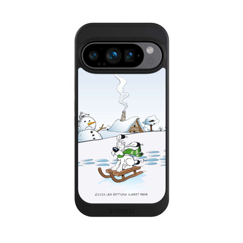 Google Pixel 9 Pro NIVOcore Idefix fährt Schlitten