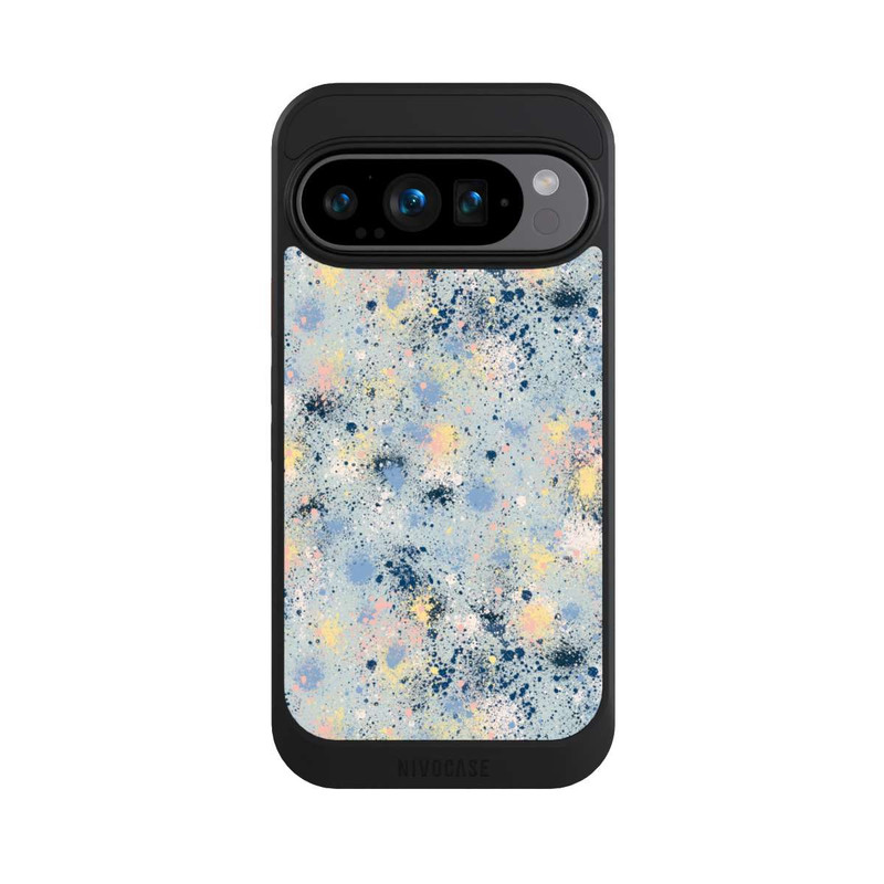 Pixel 9 Pro NIVOcore Tintentropfen Staub Textur Blau