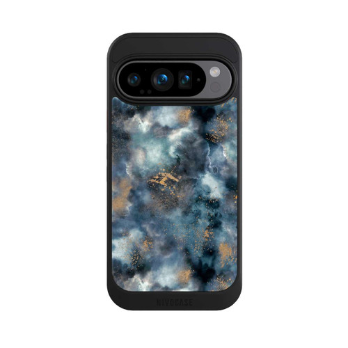 Google Pixel 9 Pro NIVOcore Smoky Marble Watercolor Navy
