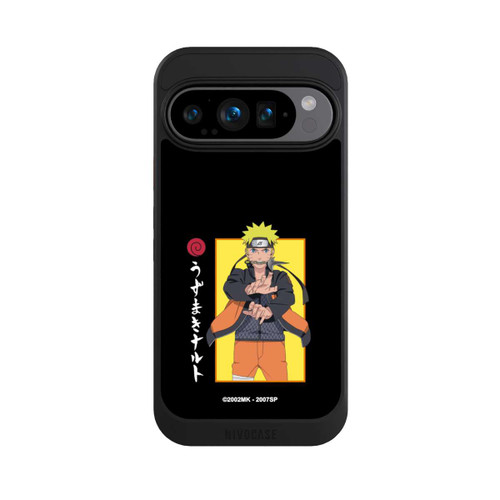 Google Pixel 9 Pro NIVOcore Naruto Kampfposition Schwarz