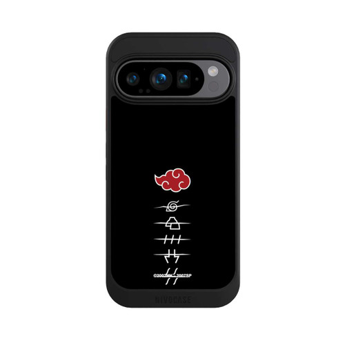 Google Pixel 9 Pro NIVOcore Symboles des membres de l'Akatsuki noirs