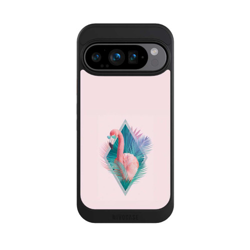 Google Pixel 9 Pro NIVOcore Tropical Leaves Flamingo