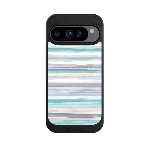 Google Pixel 9 Pro NIVOcore Pastellfarbene Streifen Blau