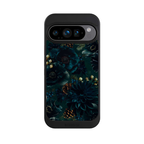 Google Pixel 9 Pro NIVOcore Flowers Pattern Green and Blue