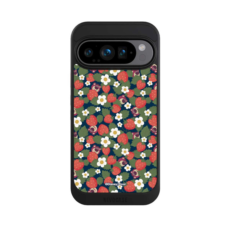 Pixel 9 Pro NIVOcore Lotso Toy Story Strawberry Flower Pattern