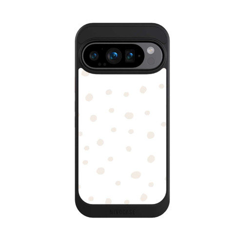 Google Pixel 9 Pro NIVOcore Punktmuster Weiß Braun