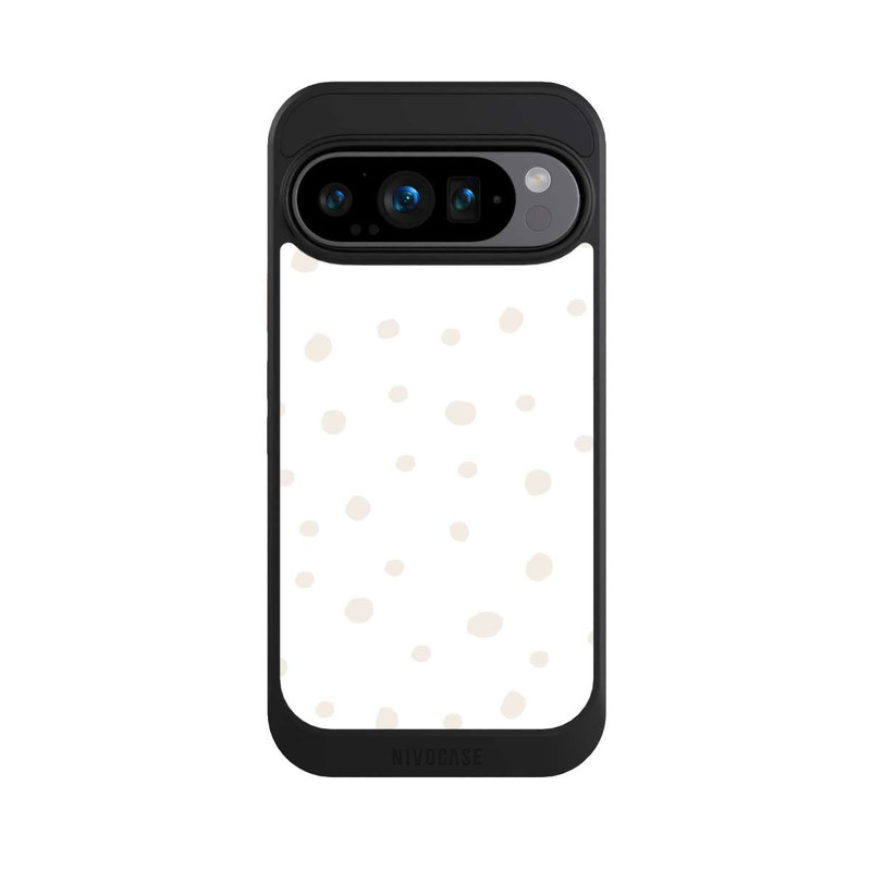 Pixel 9 Pro NIVOcore Punktmuster Weiß Braun