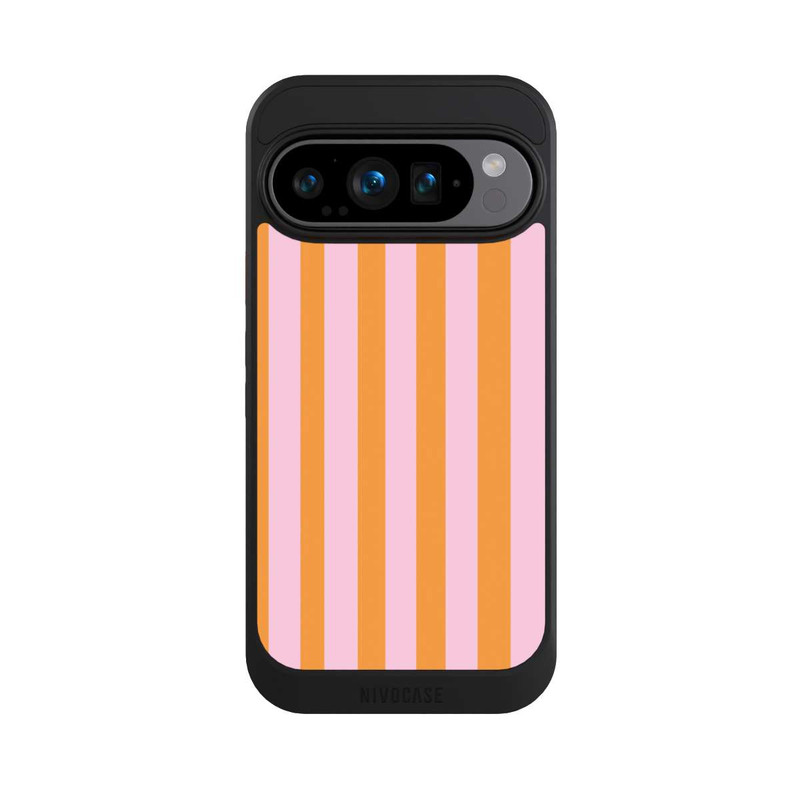 Pixel 9 Pro NIVOcore Orange Rosa Streifen