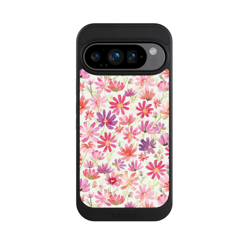 Pixel 9 Pro NIVOcore Boho Cosmos Flowers Purple