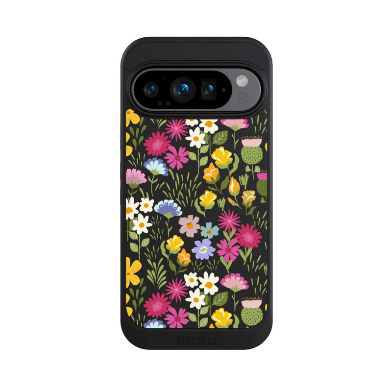 Pixel 9 Pro NIVOcore Bunte Sommerblumen Transparent
