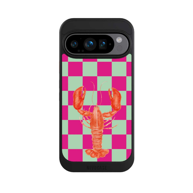 Pixel 9 Pro NIVOcore Pink Checkers Lobster
