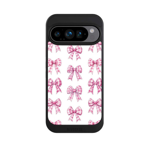 Google Pixel 9 Pro NIVOcore Pink Gingham Hearts and Bows