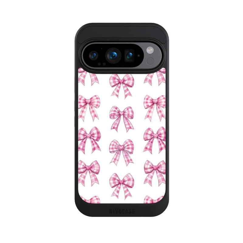 Pixel 9 Pro NIVOcore Pink Gingham Hearts and Bows