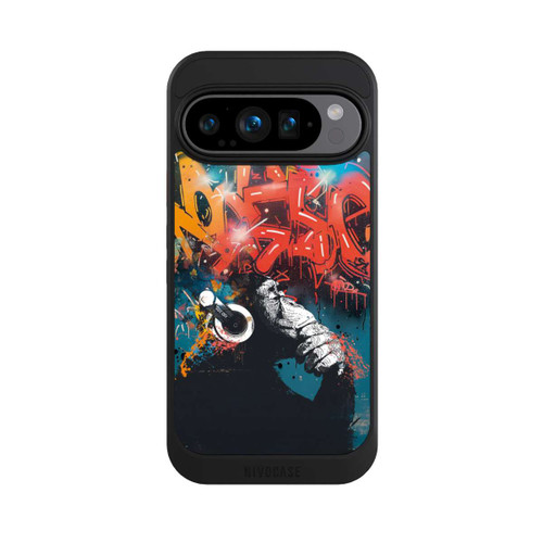 Google Pixel 9 Pro NIVOcore Affe Stereo Kopfhörer Graffiti Street Art