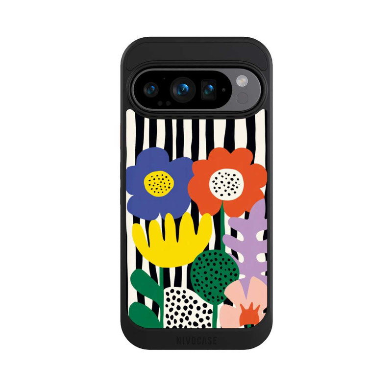 Pixel 9 Pro NIVOcore Flowers Striped Background