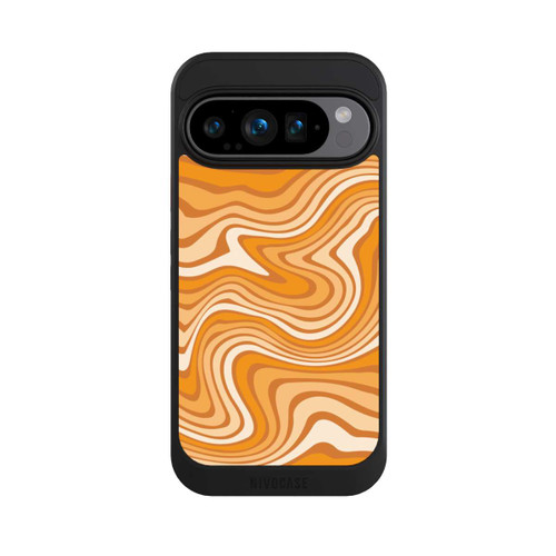 Google Pixel 9 Pro NIVOcore Wellenmuster Orange
