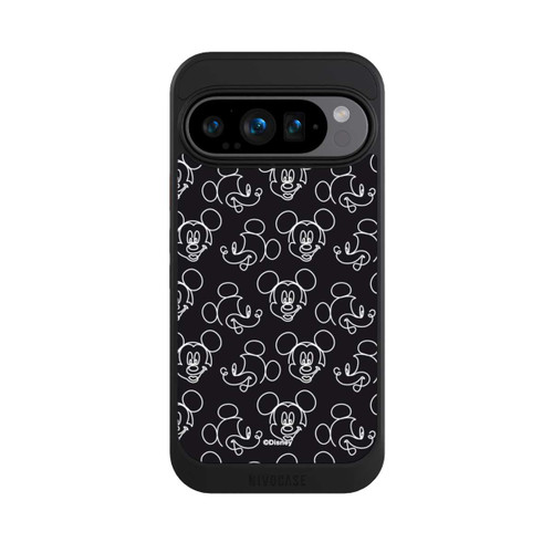 Google Pixel 9 Pro NIVOcore Disney Mickey Muster Schwarz