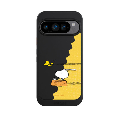 Google Pixel 9 Pro NIVOcore Peanuts-Snoopy und Woodstock Transparent