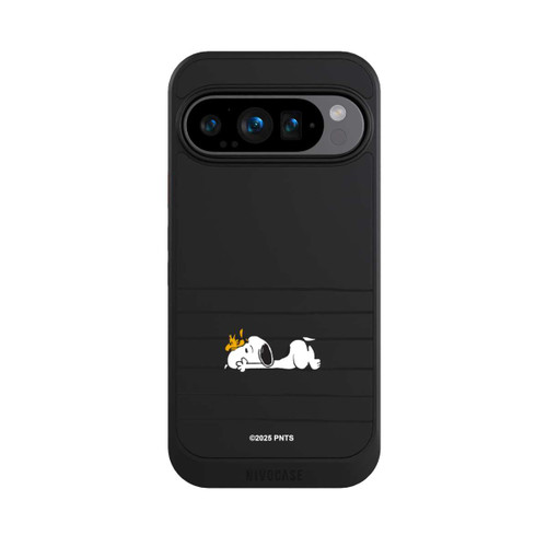 Google Pixel 9 Pro NIVOcore Snoopy Woodstock Streifen Peanuts Transparent
