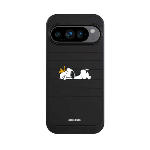 Google Pixel 9 Pro NIVOcore Snoopy Woodstock Streifen Peanuts Transparent