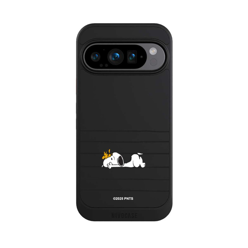 Pixel 9 Pro NIVOcore Snoopy Woodstock Streifen Peanuts Transparent