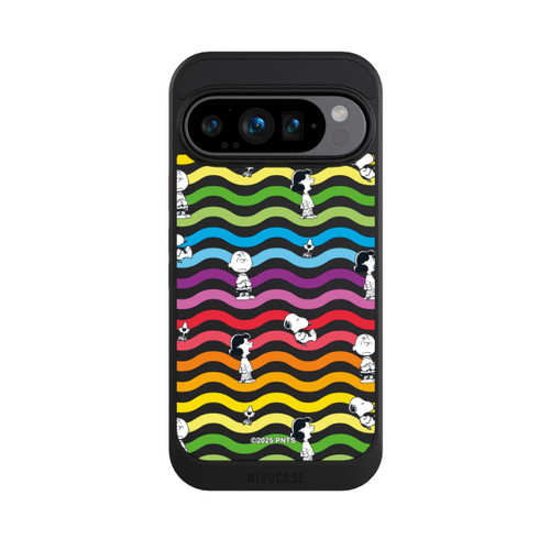 Google Pixel 9 Pro NIVOcore Snoopy Pattern Rainbow Transparent