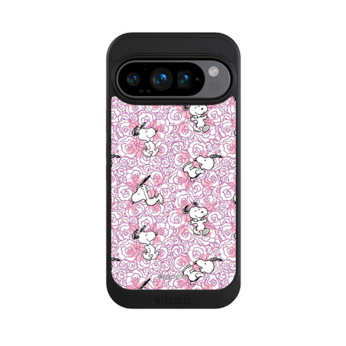 Google Pixel 9 Pro NIVOcore Peanuts Pink Roses Pattern