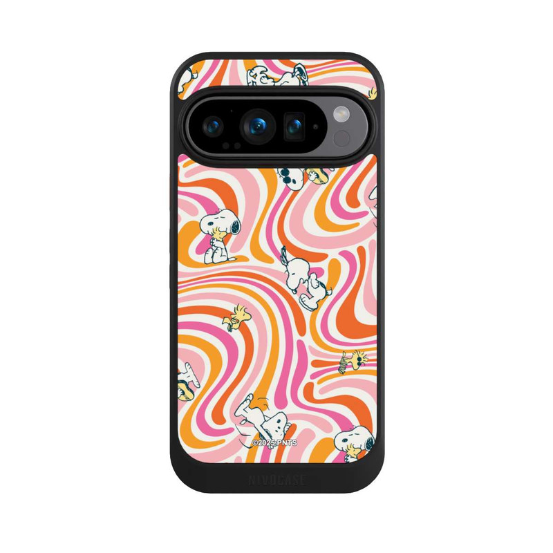 Pixel 9 Pro NIVOcore Peanuts Hippie Pattern Orange