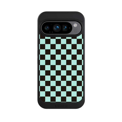 Google Pixel 9 Pro NIVOcore Schachbrett Braun Blau