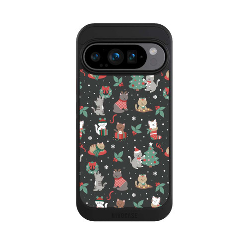 Google Pixel 9 Pro NIVOcore Christmas Festive Cute Holiday Kittens