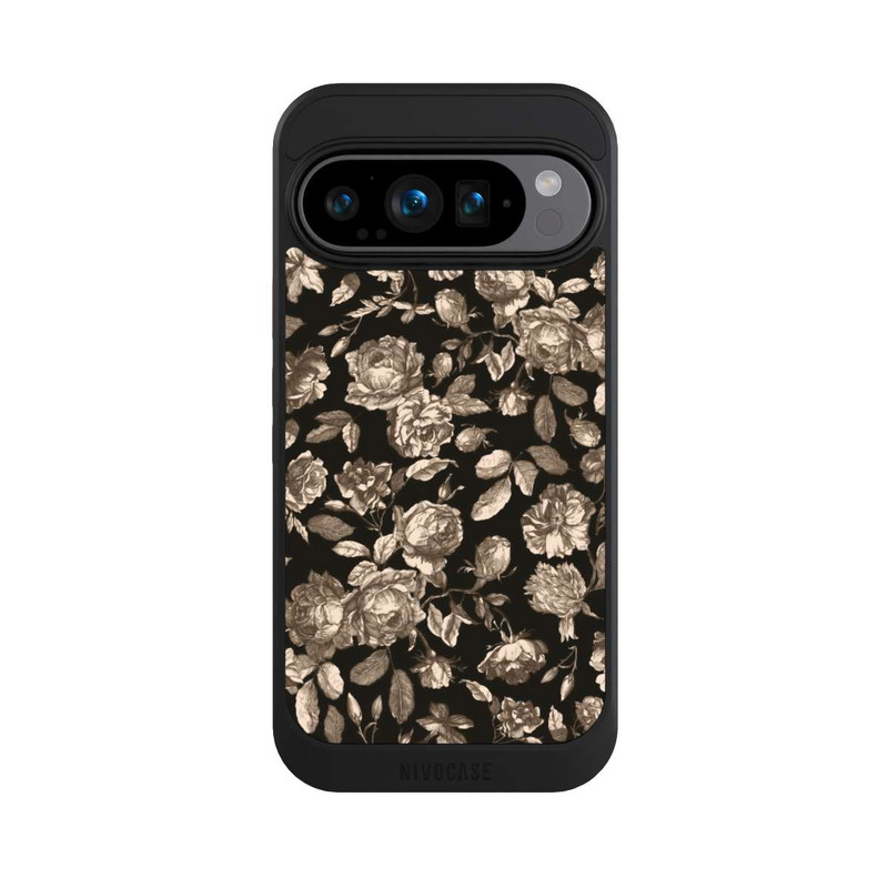 Pixel 9 Pro NIVOcore Leinwand dunkle Blumen