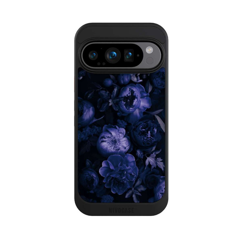Pixel 9 Pro NIVOcore Victorian Grandeur Large Flowers Purple Mit KI