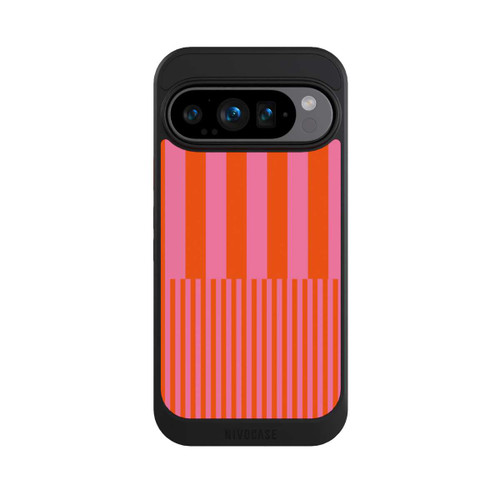Google Pixel 9 Pro NIVOcore Striped Pattern Pink Red