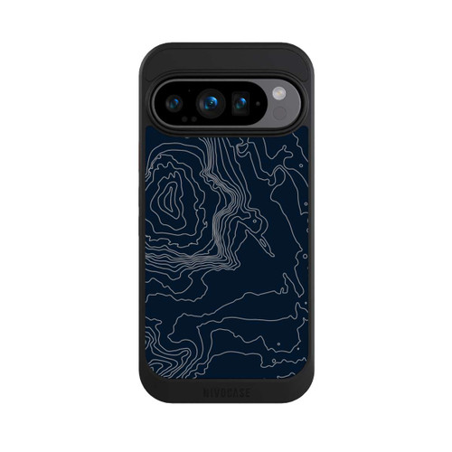 Google Pixel 9 Pro NIVOcore Berg Höhenlinien Dunkel