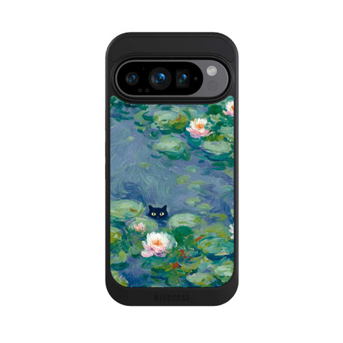 Google Pixel 9 Pro NIVOcore Katze im Teich Monet Gemälde Impressionismus