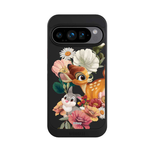 Google Pixel 9 Pro NIVOcore Bambi und Klopfer Blumen Transparent