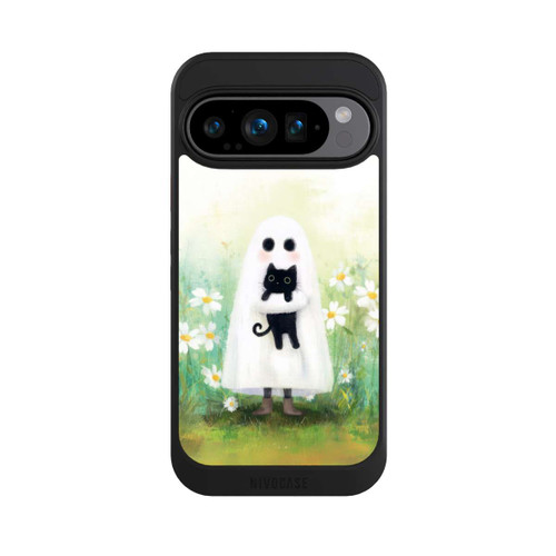 Google Pixel 9 Pro NIVOcore Geist und Katze Halloween mit KI