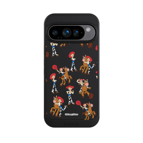 Google Pixel 9 Pro NIVOcore Toy Story 5 Jessie Cowboy Pattern Transparent