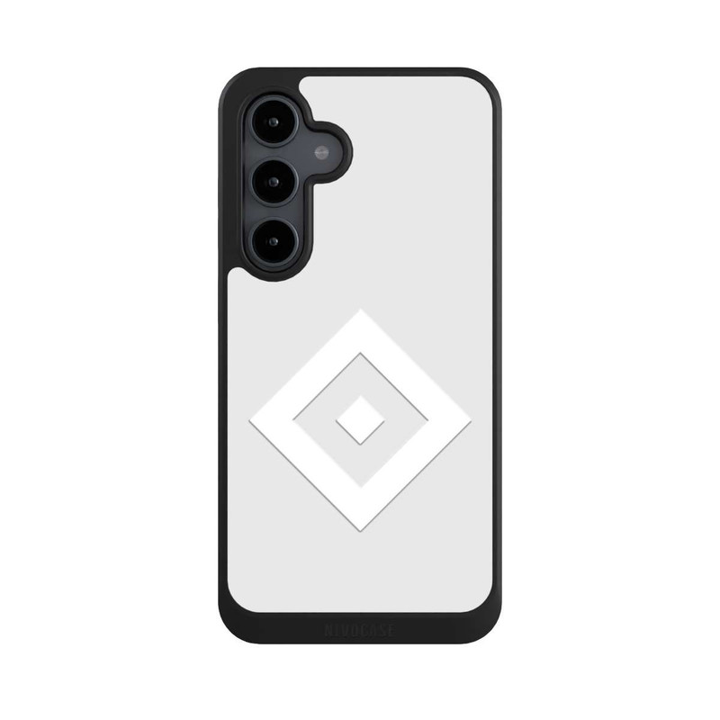 Galaxy S24 FE NIVOcore Rauten Logo auf HSV Grau