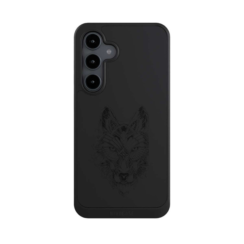 Galaxy S24 FE NIVOcore Wolf Mandala ohne Hintergrund
