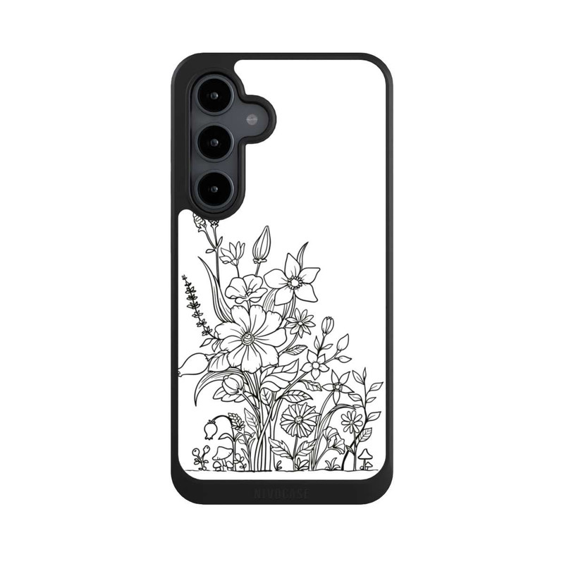 Galaxy S24 FE NIVOcore Fleurs Dessin au trait